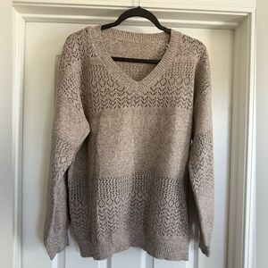 Elegant Tan Women's Sweater